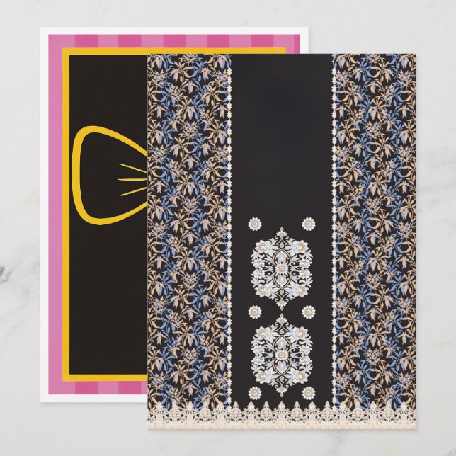 Abschluss-, Geburts- und Bewegungskarten Ankündigung (Vorne/Hinten)