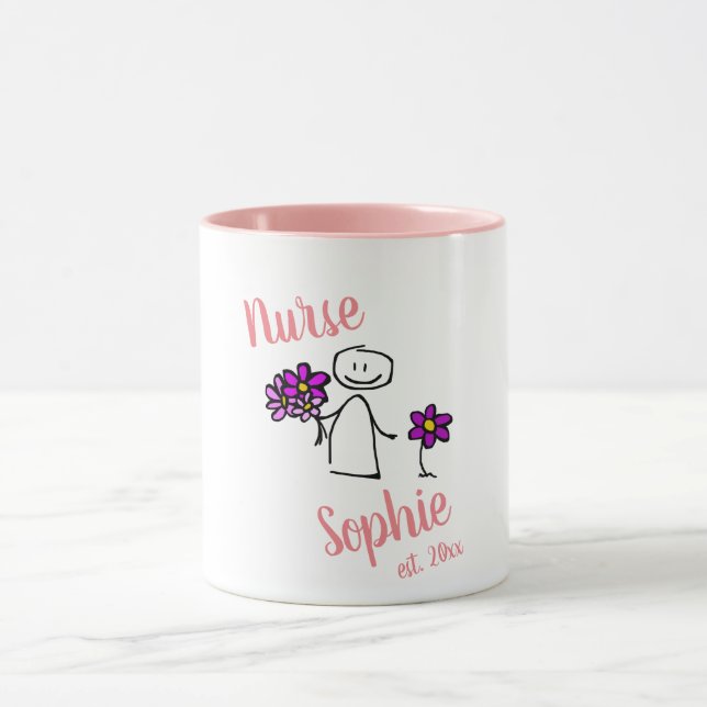 Abschluss-Geschenk für den Personalisierten Namen  Tasse (Zentrum)