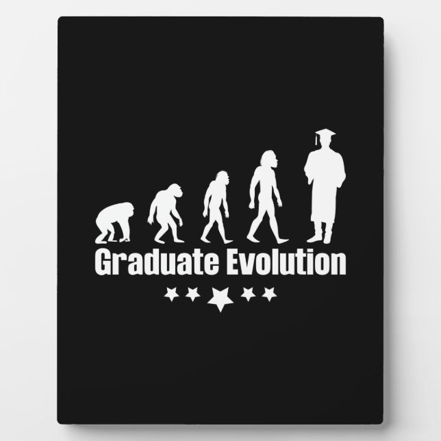 Abschluss-Geschenk | Graduate Evolution Fotoplatte (Vorderseite)