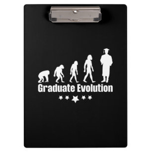 Abschluss-Geschenk Graduate Evolution Klemmbrett