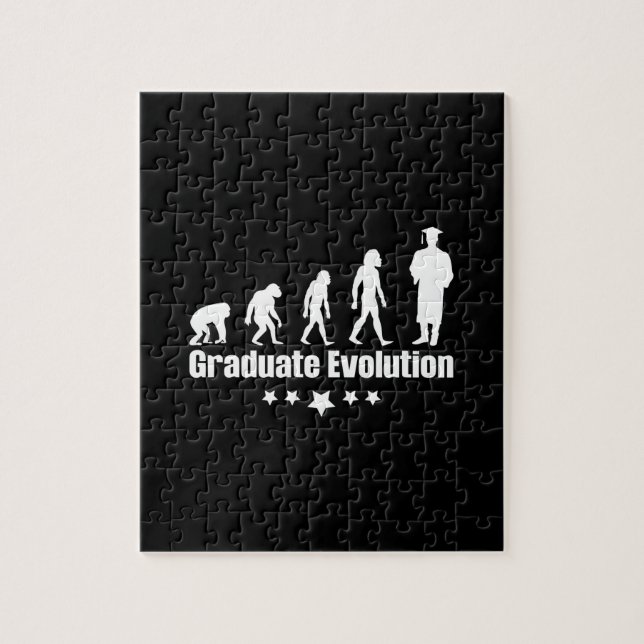 Abschluss-Geschenk | Graduate Evolution Puzzle (Vertikal)