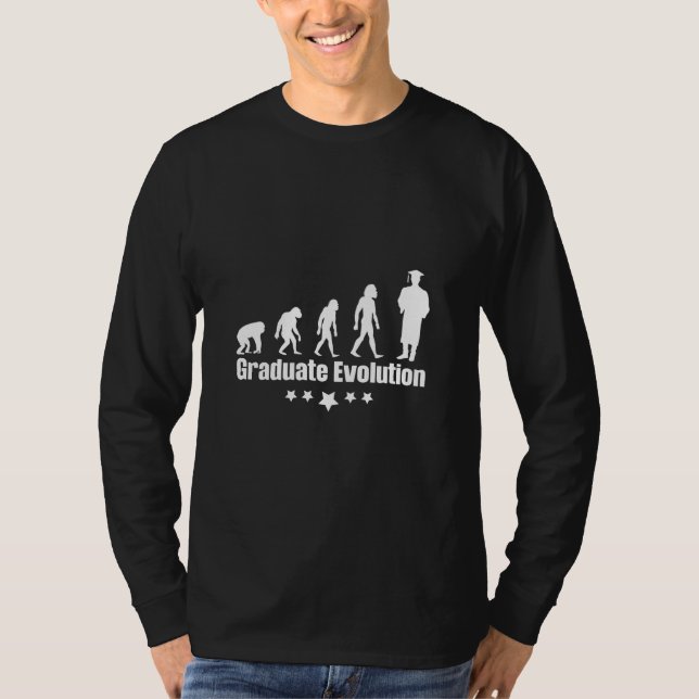 Abschluss-Geschenk | Graduate Evolution T-Shirt (Vorderseite)