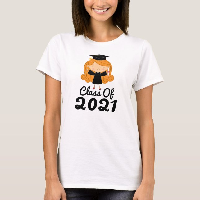 Abschluss-Geschenk-Idee 2021 für Mädchen T-Shirt (Vorderseite)