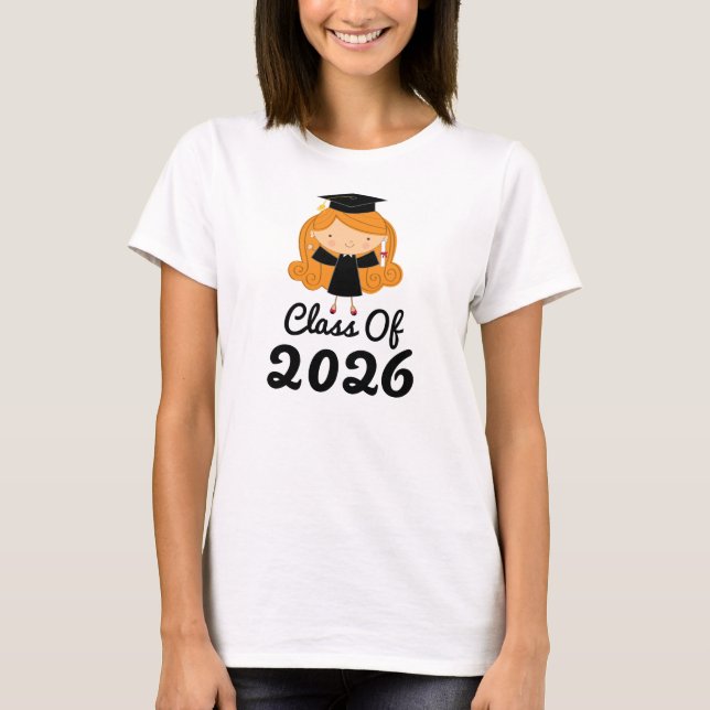Abschluss-Geschenk-Idee 2026 für Mädchen T-Shirt (Vorderseite)