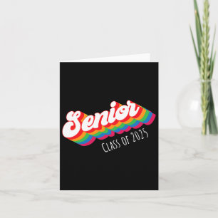 Abschluss Geschenke für Senior 2025 Shirt Retro Cl Karte