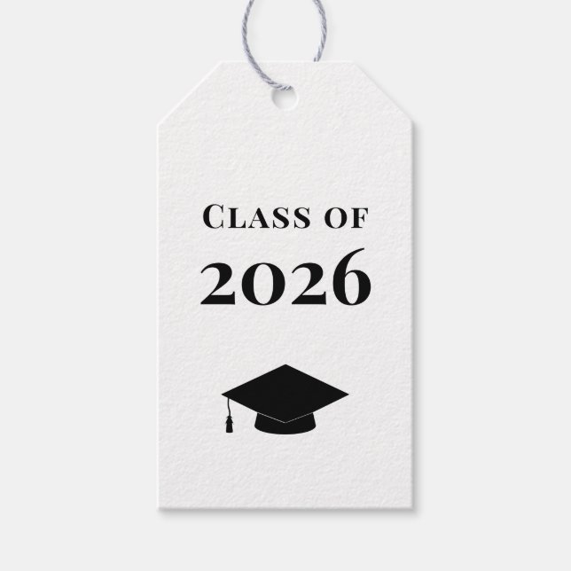 Abschluss-Geschenkmarke, Klasse of 2023 Simple Geschenkanhänger (Vorderseite)