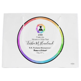 Abschluss Geschenktasche Wasserfarben HAMbyWG Große Geschenktüte