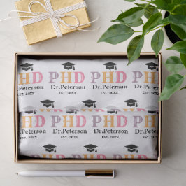 Abschluss-Geschenkwrap für benutzerdefinierte PHD Seidenpapier