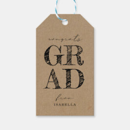 Abschluss Gift Favor Tag Geschenkanhänger