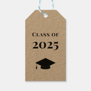 Abschluss Gift Tag, Class of 2025 Tag, Kraft Geschenkanhänger