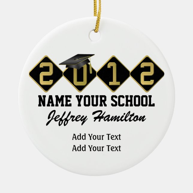 Abschluss Girl - Siehe Zurück - SRF Keramikornament (Vorne)