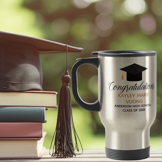 Abschluss Glückwunsch 2023 Graduate Custom Reisebecher (Von Creator hochgeladen)