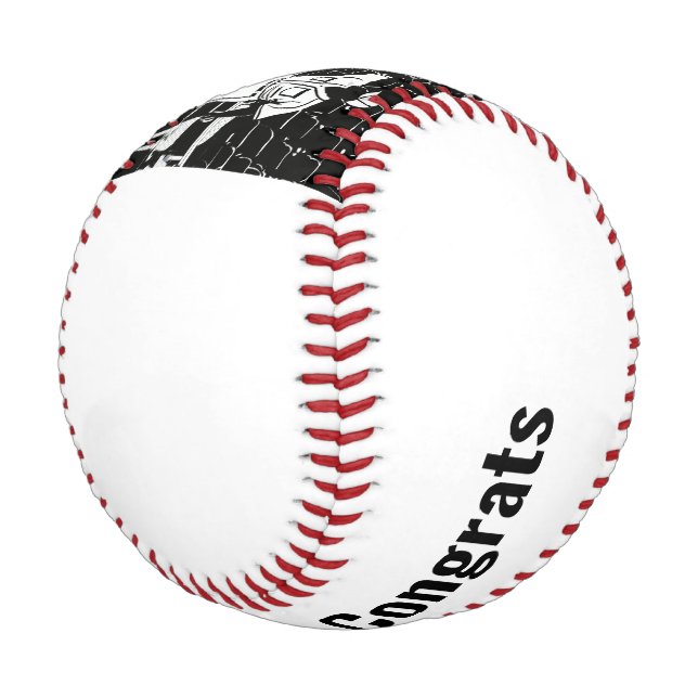 Abschluss Glückwunsch Baseball (Schrägansicht)