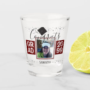 Abschluss Glückwunsch GRAD Weinjahr Schnapsglas