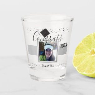 Abschluss Glückwunsch Individuelle Name und Foto Schnapsglas