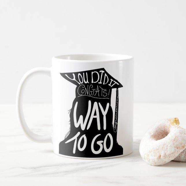 Abschluss Glückwunsch Kaffeetasse (Mit Donut)
