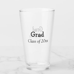 Abschluss-Glückwunsch-Klasse von 20xx Namenstext h Glas