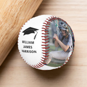 Abschluss Glückwunsch Personalisiert Foto Baseball