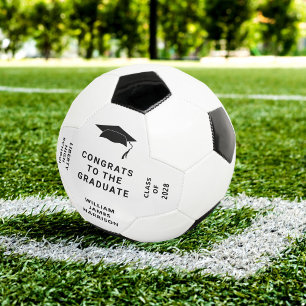 Abschluss Glückwunsch Personalisiert Fußball