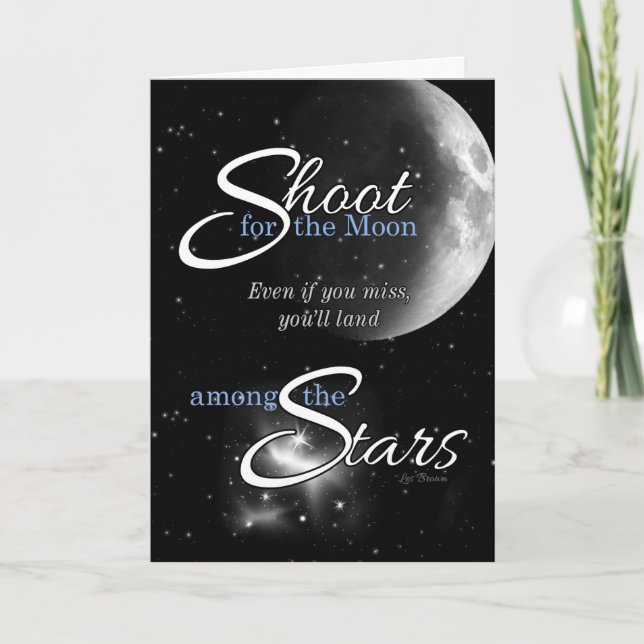 Abschluss Glückwunsch Shoot für den Mond Karte (Vorderseite)
