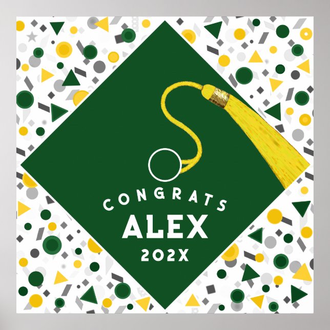 Abschluss Glückwunschs Poster (Vorne)