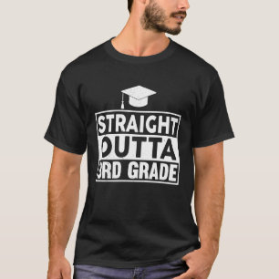 Abschluss Grad Graduat, geradeaus als dritte Klass T-Shirt