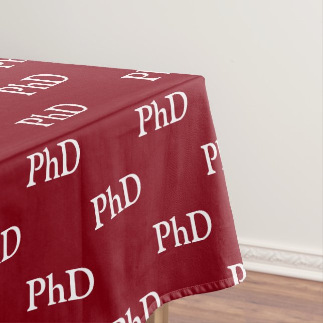 Abschluss Grad Graduate Burgundy Tischdecke (Beispiel)