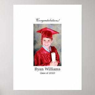 Abschluss Grad Graduate Party-Zeichen an Bord Poster