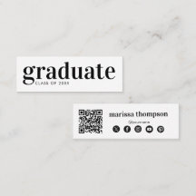 Abschluss Graduate QR Code Social Media