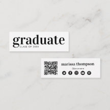 Abschluss Graduate QR Code Social Media