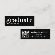 Abschluss Graduate QR Code Social Media