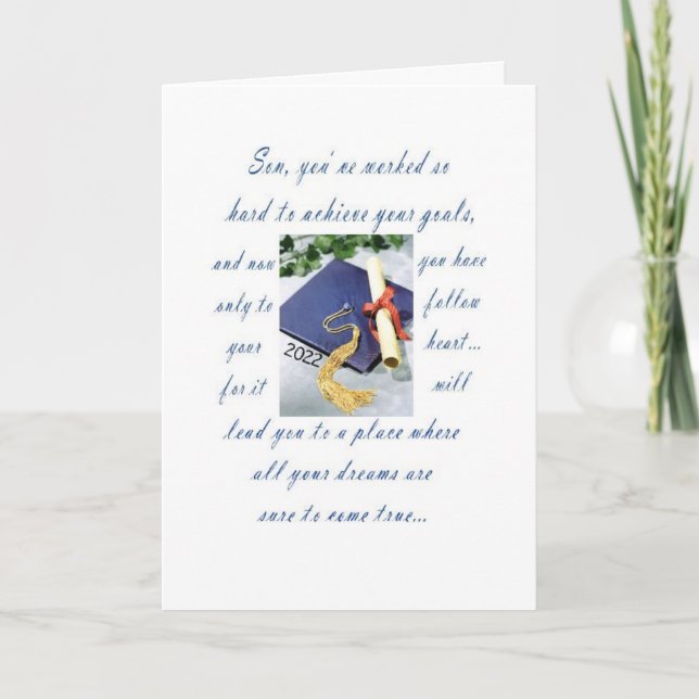 Abschluss Grandson, Happy Abschluss Card Karte (Vorderseite)