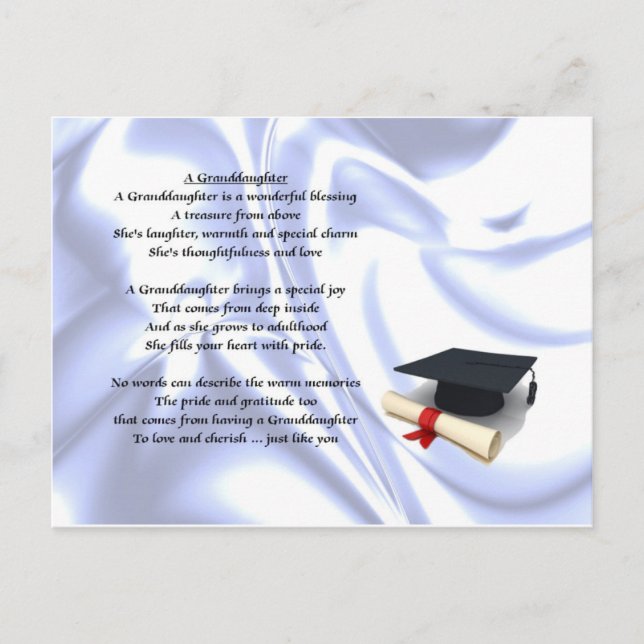 Abschluss Grandtochter Postkarte (Vorderseite)