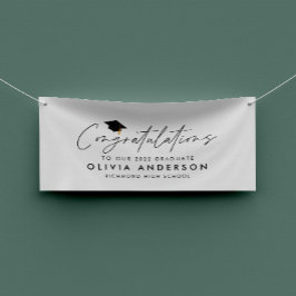 Abschluss gratuliert einfachen modernen Skript Banner