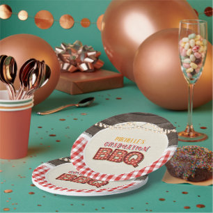 Abschluss GRILLEN Paper Plate - Red Pappteller