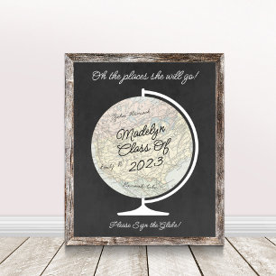 Abschluss Guest Book Alternative Map Poster