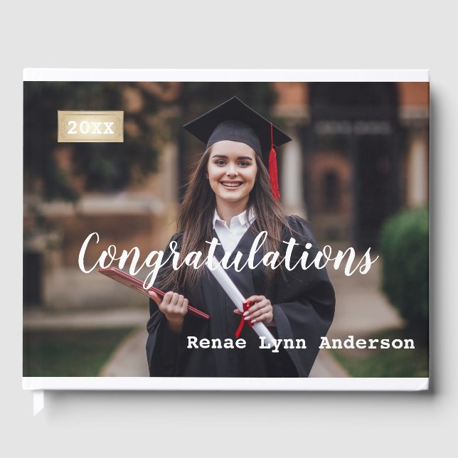 Abschluss Guest Book Gästebuch (Vorderseite)