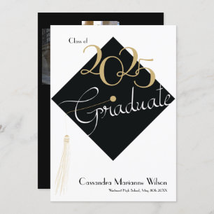 Abschluss Hat Elegant Ankündigung