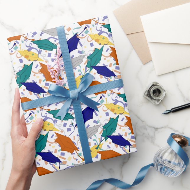 Abschluss Hat Toss (akademisch) Geschenkpapier (Schenken)
