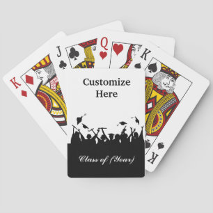 Abschluss Hat Toss Silhouette Cards Spielkarten