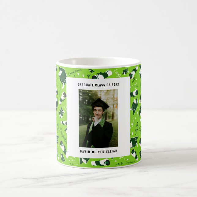Abschluss Herzlichen Glückwunsch Foto Kaffeetasse (Mittel)