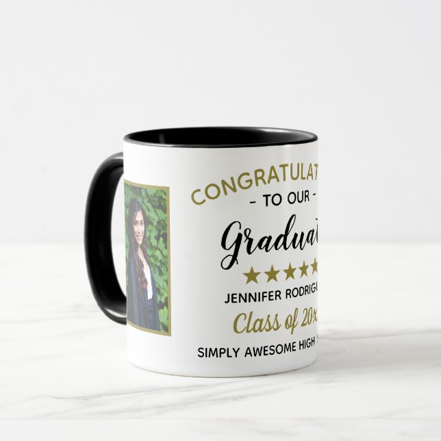 Abschluss Herzlichen Glückwunsch Graduate Custom 2 Tasse (Vorderseite Links)