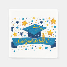 Abschluss Herzlichen Glückwunsch Napkins