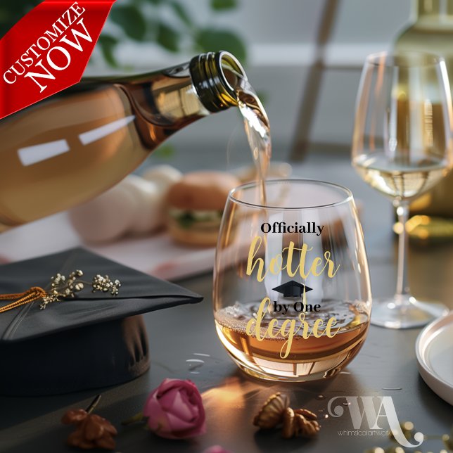 Abschluss Hotter für ein Grad Weinglas Ohne Stiel (easy to customize)