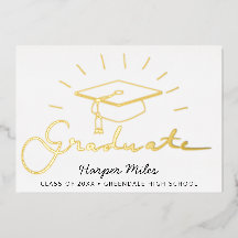 Abschluss Hut Goldkarte