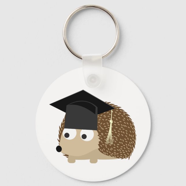 Abschluss Igel Schlüsselanhänger (Vorderseite)
