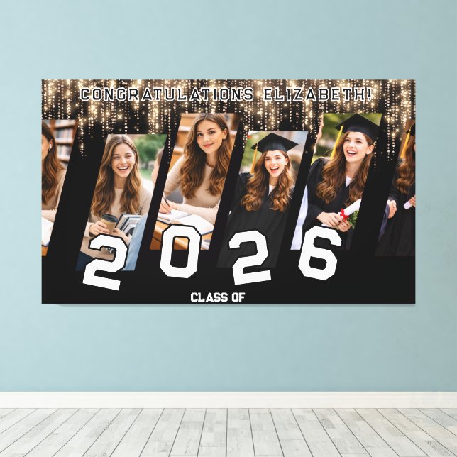 Abschluss  Individuelle Leinwand mit Fotocollage (Insitu (Holzboden))