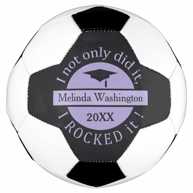 Abschluss individuelle Name & Fußball (Vorderseite)