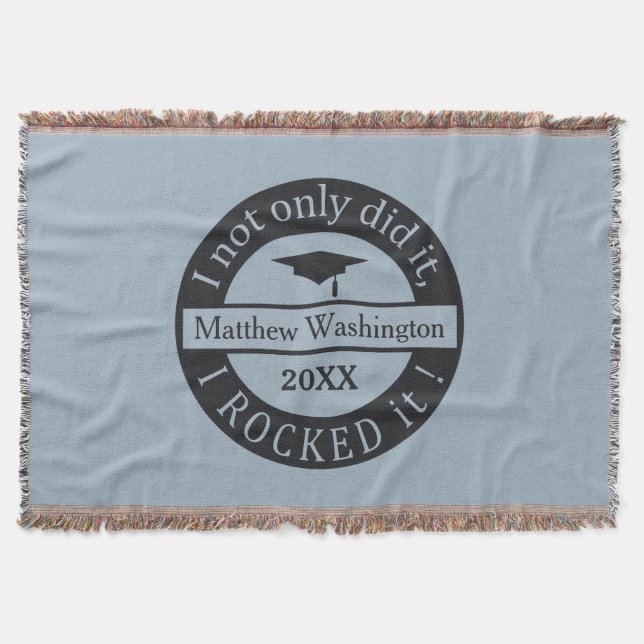 Abschluss individuelle Name & Jahr werfen Decke (Vorderseite)