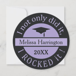 Abschluss individuelle Name & Jahreseinladungen Einladung